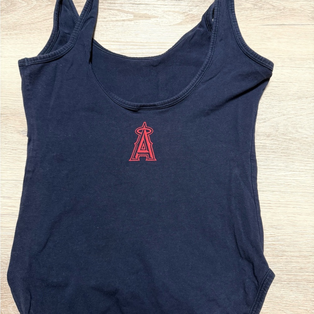 PINK Victoria's Secret Let’s Go Angels Navy Blue Bodysuit XS